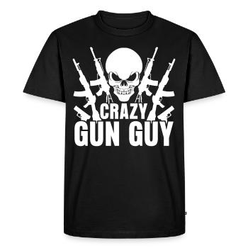 Weapons Firearm Pistol Gun Guns Rifle - Men's Premium Organic T-Shirt - black - Front - Nico (187cm)