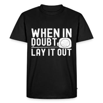 Couche de sol liesenleger - T-shirt Premium bio Homme - noir - Devant - Nico (187cm)