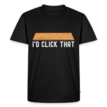 Couche de sol liesenleger - T-shirt Premium bio Homme - noir - Devant - Nico (187cm)