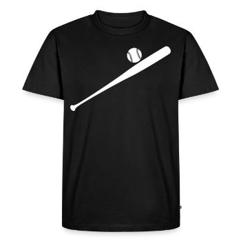 Batte de baseball - T-shirt Premium bio Homme - noir - Devant - Nico (187cm)
