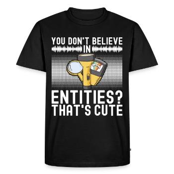 Enquêteur paranormal Chasse aux fantômes - T-shirt Premium bio Homme - noir - Devant - Nico (187cm)