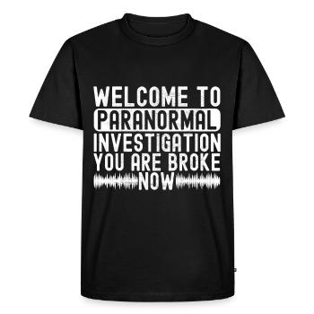Enquêteur paranormal Chasse aux fantômes - T-shirt Premium bio Homme - noir - Devant - Nico (187cm)