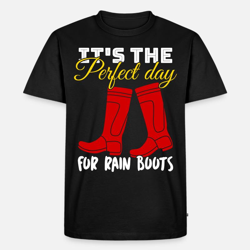 Rain Boots Rain Boot - Männer Premium Bio T-Shirt - Schwarz