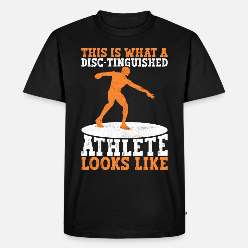 Discus thrower discus throw - Men's Premium Organic T-Shirt - black