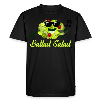 Salade Chantante Salades Légumes Vegan - T-shirt Premium bio Homme - noir - Devant - Nico (187cm)