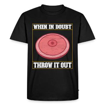 Discus thrower discus throw - Men's Premium Organic T-Shirt - black - Front - Nico (187cm)