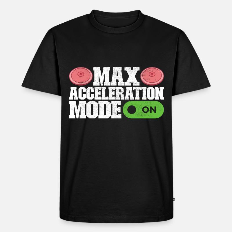 Diskuswerfer Diskuswerfen - Männer Premium Bio T-Shirt - Schwarz