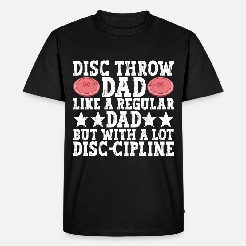 Diskuswerfer Diskuswerfen - Männer Premium Bio T-Shirt - Schwarz
