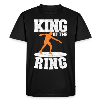 Discus thrower discus throw - Men's Premium Organic T-Shirt - black - Front - Nico (187cm)