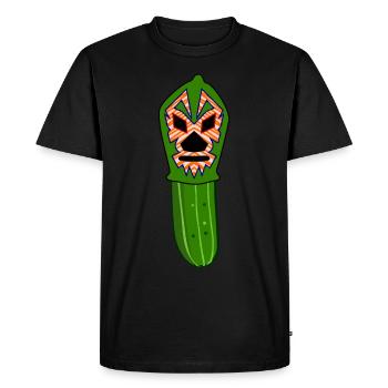 Lucha Libre Concombre Luchador Lutte - T-shirt Premium bio Homme - noir - Devant - Nico (187cm)