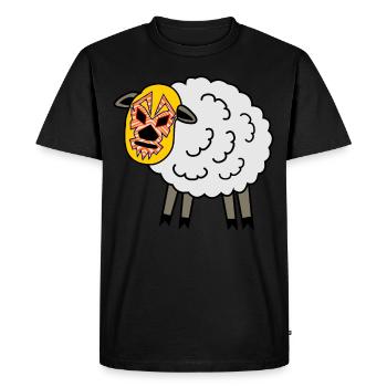 Lucha Libre Lutte Moutonne - T-shirt Premium bio Homme - noir - Devant - Nico (187cm)
