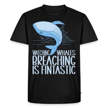 Baleines Baleine - T-shirt Premium bio Homme - noir - Devant - Nico (187cm)