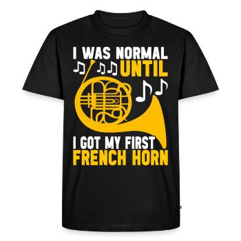 Cor Cuivres - T-shirt Premium bio Homme - noir - Devant - Nico (187cm)