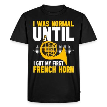 Cor Cuivres - T-shirt Premium bio Homme - noir - Devant - Nico (187cm)