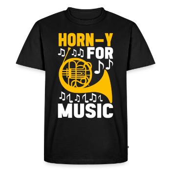 Cor Cuivres - T-shirt Premium bio Homme - noir - Devant - Nico (187cm)