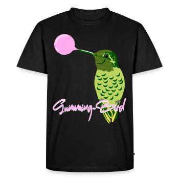 Hummingbird Chewing gum Hummingbirds - Men's Premium Organic T-Shirt - black - Front - Nico (187cm)