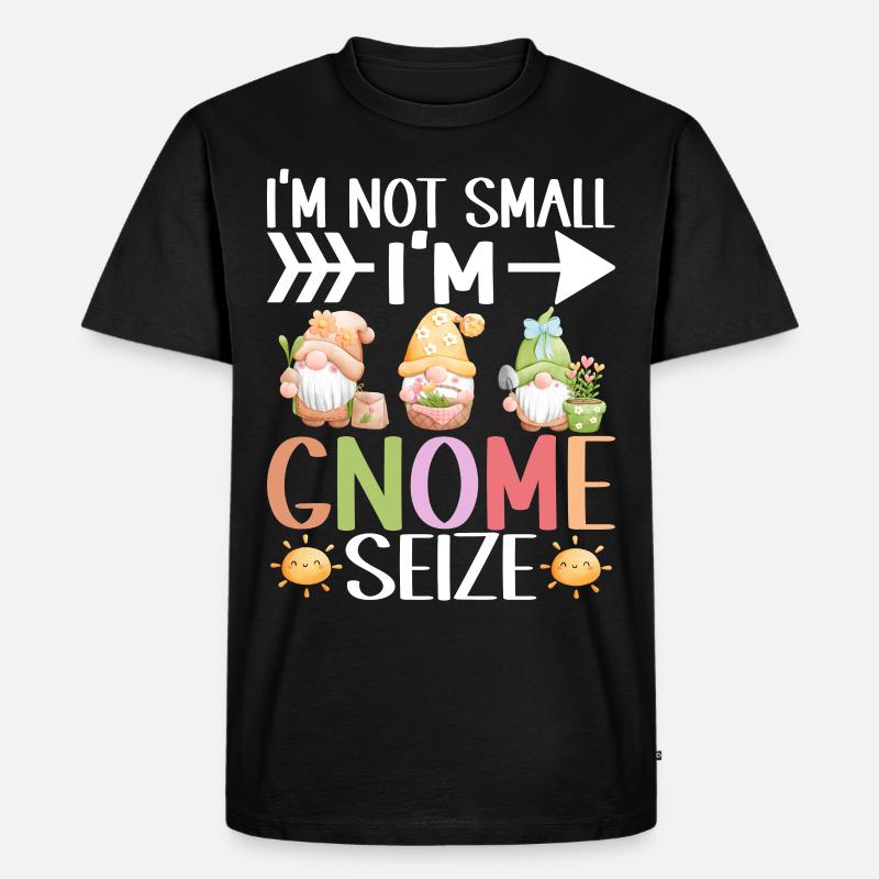 Gartenzwerge Gartenarbeit - Männer Premium Bio T-Shirt - Schwarz