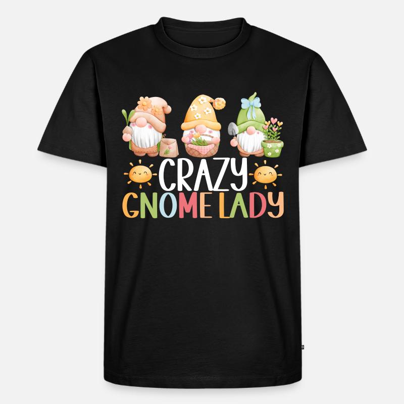 Gartenzwerge Gartenarbeit - Männer Premium Bio T-Shirt - Schwarz