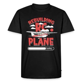 Maquette d’avion reconstruire le chargement de l’avion RC - T-shirt Premium bio Homme - noir - Devant - Nico (187cm)