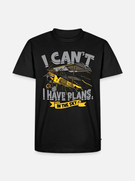 Modellflugzeug Modellflieger - Männer Premium Bio T-Shirt - Schwarz