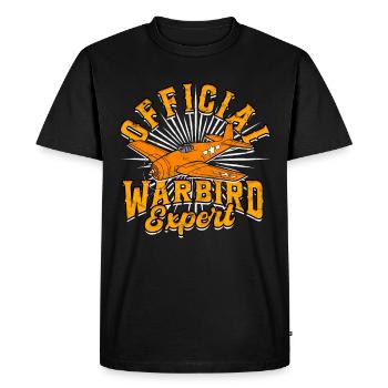 Modélisme d’avion Expert officiel Warbird - T-shirt Premium bio Homme - noir - Devant - Nico (187cm)