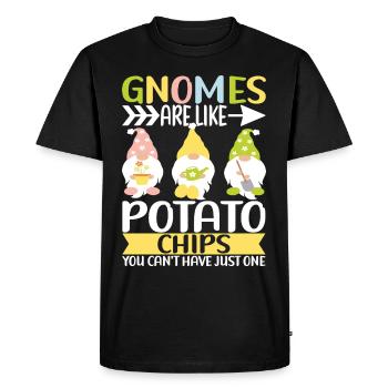 Nains de jardin Jardinage - T-shirt Premium bio Homme - noir - Devant - Nico (187cm)