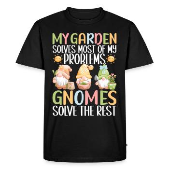 Nains de jardin Jardinage - T-shirt Premium bio Homme - noir - Devant - Nico (187cm)