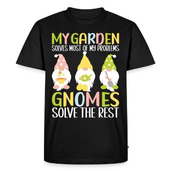 Nains de jardin Jardinage - T-shirt Premium bio Homme - noir - Devant - Nico (187cm)