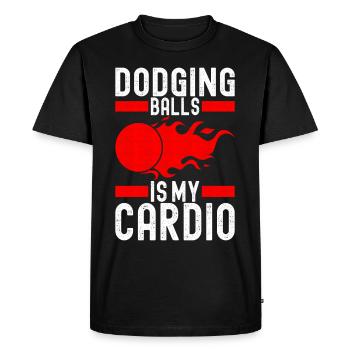 Ballon chasseur Ballon chasseur - T-shirt Premium bio Homme - noir - Devant - Nico (187cm)