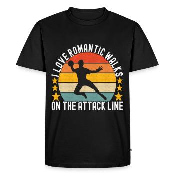 Ballon chasseur Ballon chasseur - T-shirt Premium bio Homme - noir - Devant - Nico (187cm)