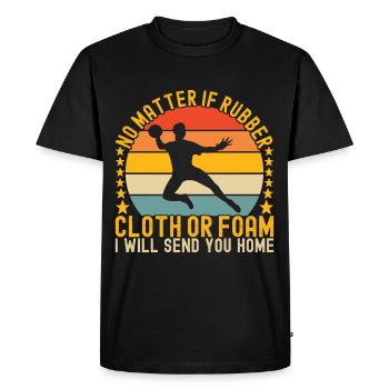 Ballon chasseur Ballon chasseur - T-shirt Premium bio Homme - noir - Devant - Nico (187cm)