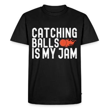 Ballon chasseur Ballon chasseur - T-shirt Premium bio Homme - noir - Devant - Nico (187cm)