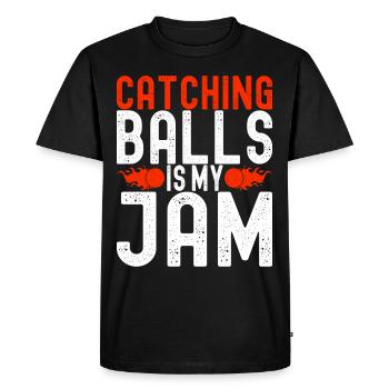 Ballon chasseur Ballon chasseur - T-shirt Premium bio Homme - noir - Devant - Nico (187cm)