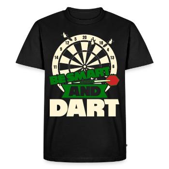 Fléchettes Jeu de fléchettes Joueur de fléchettes drôle - T-shirt Premium bio Homme - noir - Devant - Nico (187cm)