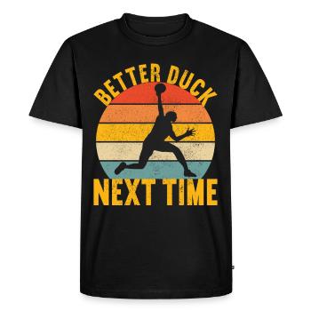 Ballon chasseur Ballon chasseur - T-shirt Premium bio Homme - noir - Devant - Nico (187cm)