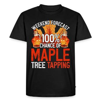 Sirop d’érable Érable Sève d’érable - T-shirt Premium bio Homme - noir - Devant - Nico (187cm)
