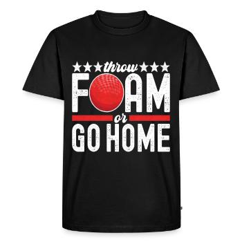 Ballon chasseur Ballon chasseur - T-shirt Premium bio Homme - noir - Devant - Nico (187cm)