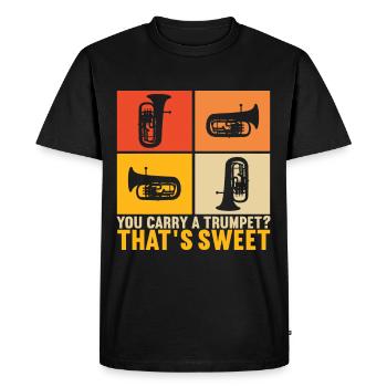 Euphonium Euphonium Player - Men's Premium Organic T-Shirt - black - Front - Nico (187cm)