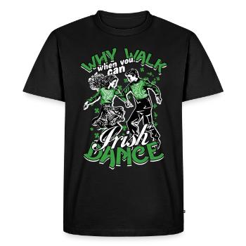 Irish Dance Irish Dance Feis - Men's Premium Organic T-Shirt - black - Front - Nico (187cm)