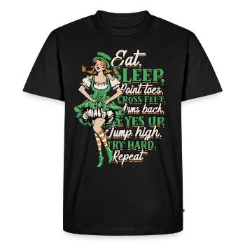 Irish Dance Irish Dance Feis - Men's Premium Organic T-Shirt - black - Front - Nico (187cm)
