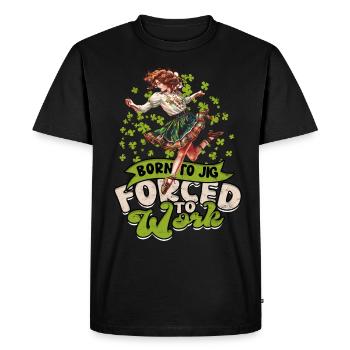 Danse irlandaise Danse irlandaise Feis - T-shirt Premium bio Homme - noir - Devant - Nico (187cm)