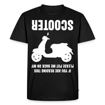 Scooter Blague Moto - T-shirt Premium bio Homme - noir - Devant - Nico (187cm)