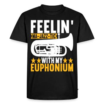 Euphonium Euphonist - Men's Premium Organic T-Shirt - black - Front - Nico (187cm)