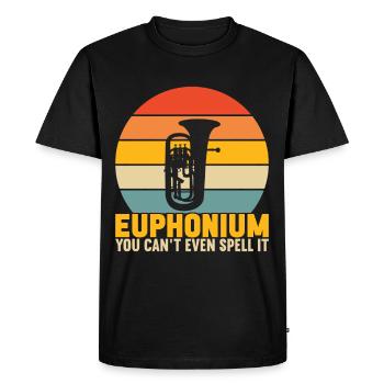 Euphonium Euphonist - Men's Premium Organic T-Shirt - black - Front - Nico (187cm)