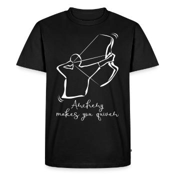 Tir à l’arc Carquois Tir à l’arc Tir à l’arc - T-shirt Premium bio Homme - noir - Devant - Nico (187cm)