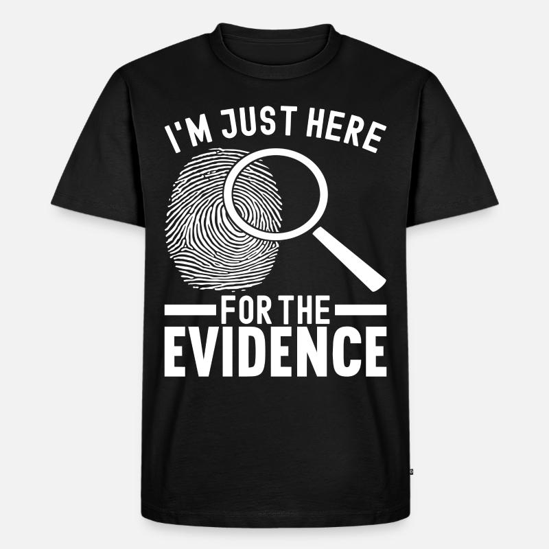 Forensik Forensiker - Männer Premium Bio T-Shirt - Schwarz
