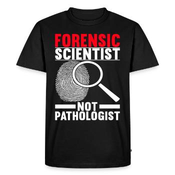 Forensics Forensic Scientist - Men's Premium Organic T-Shirt - black - Front - Nico (187cm)