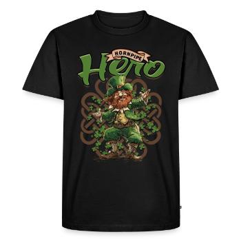 Irish Dance Irish Dance Feis Hornpipe Hero - Men's Premium Organic T-Shirt - black - Front - Nico (187cm)