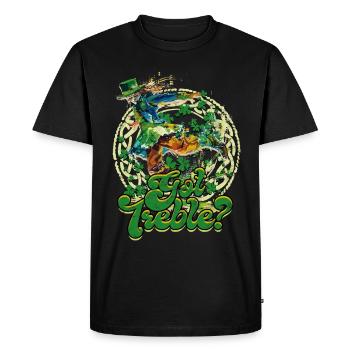 Irish Dance Irish Dance Feis Got Treble? - Men's Premium Organic T-Shirt - black - Front - Nico (187cm)