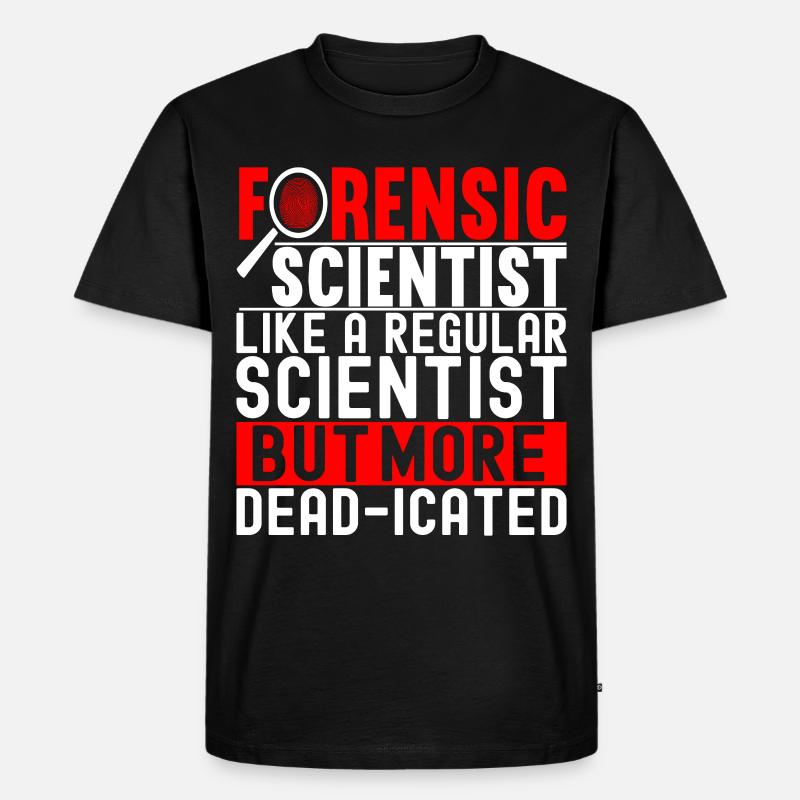 Forensik Forensiker - Männer Premium Bio T-Shirt - Schwarz